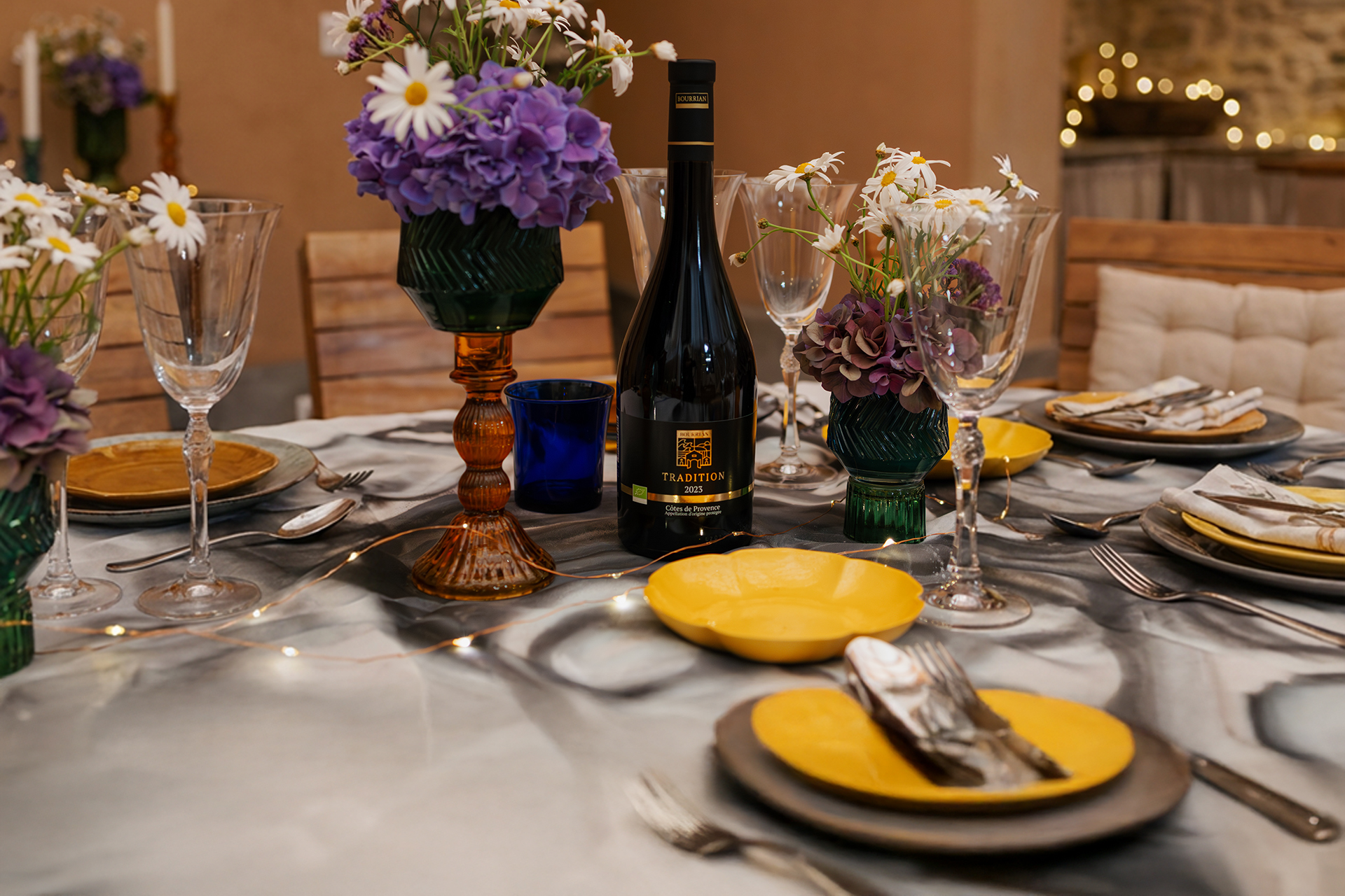 ORGANISATION DINER IMMERSIF VIGNOBLE PROVENCE PRIVATISATION EXCLUSIVE AGENCE HEDONISTERIE